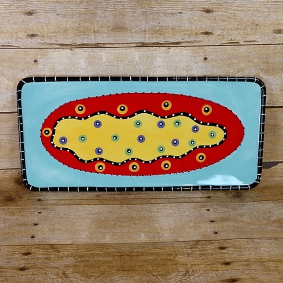 GANZ Other - Bella Casa by GANZ Ceramic Hand Painted Tray